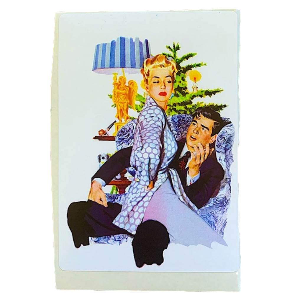 6/$12🎄 Vintage Christmas Postcard Sticker